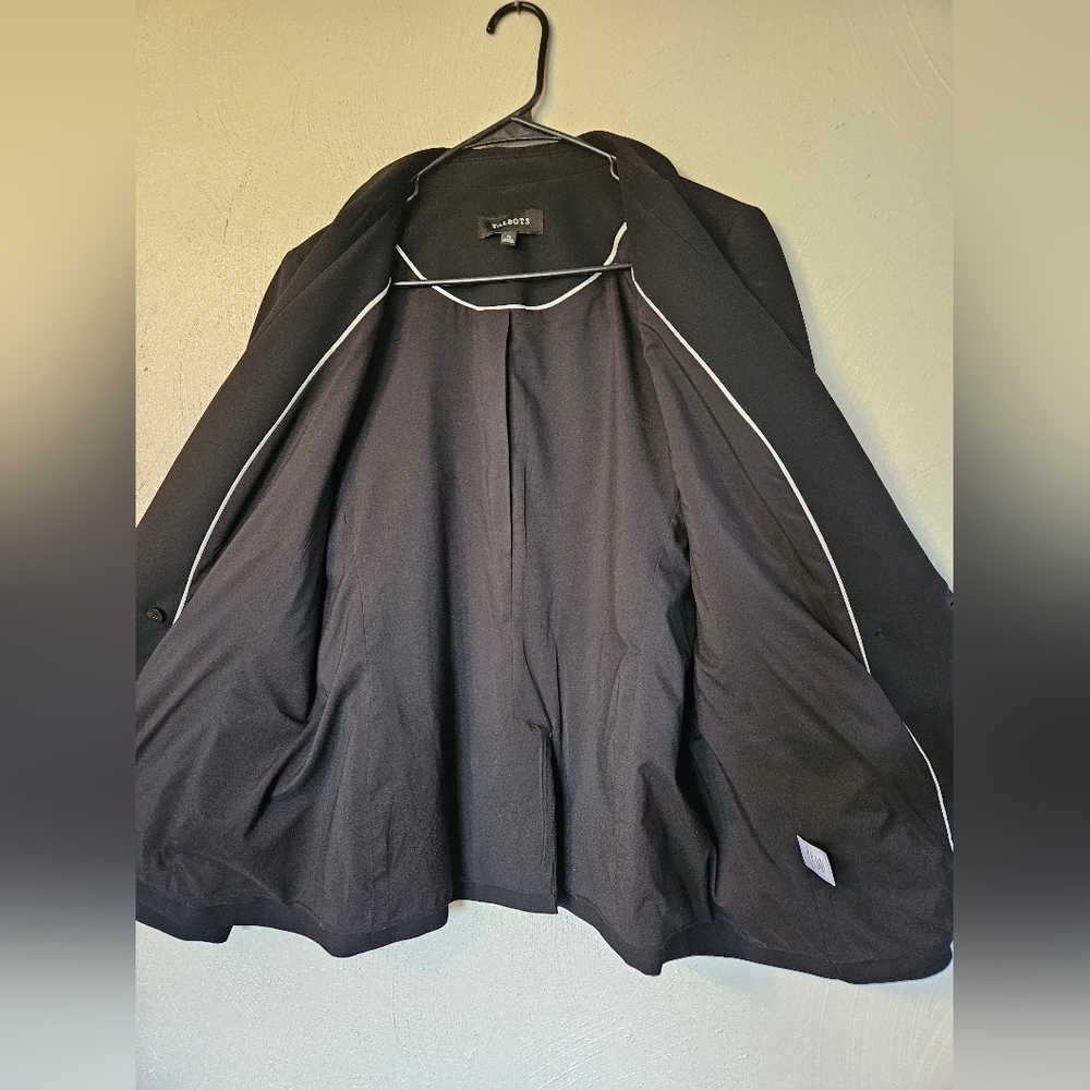 Talbots Lined Blazer Jacket Single Button Pockets… - image 3